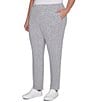 Ruby Rd. Plus Size Knit Pull-On Sweatpants, Color:Gray Heather - Image 4