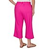 Ruby Rd. Plus Size Linen Blend Pintuck Wide Leg Crop Pants - Image 2