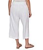 Ruby Rd. Plus Size Linen Blend Wide Leg Crop Pants - Image 2