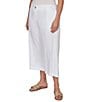 Ruby Rd. Plus Size Linen Blend Wide Leg Crop Pants - Image 4