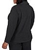Ruby Rd. Plus Size Luxe Rib Knit Portrait Long Sleeve Quarter Zip Pullover Top - Image 5