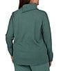 Ruby Rd. Plus Size Luxe Rib Knit Split Cowl Neck Long Sleeve Pullover - Image 5
