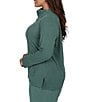 Ruby Rd. Plus Size Luxe Rib Knit Split Cowl Neck Long Sleeve Pullover - Image 6
