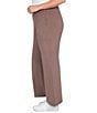 Ruby Rd. Plus Size Luxe Ribbed Wide-Leg Pull-On Coordinating Pants, Color:Espresso Heather - Image 3