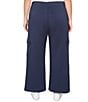 Ruby Rd. Plus Size Luxe Ultra Knit Pull-On Cargo Pants, Color:Navy - Image 2