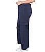 Ruby Rd. Plus Size Luxe Ultra Knit Pull-On Cargo Pants, Color:Navy - Image 3