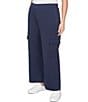 Ruby Rd. Plus Size Luxe Ultra Knit Pull-On Cargo Pants, Color:Navy - Image 4