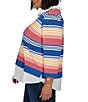 Ruby Rd. Plus Size Pique Knit Game Stripe Layered Point Collar 3/4 Sleeve Top - Image 4