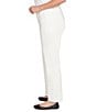 Ruby Rd. Plus Size Ponte Knit Pintuck Pull-On Pants, Color:Ivory - Image 3