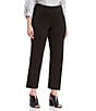 Color:Black - Image 1 - Plus Size Pull-On Solar Millennium Capri Pants