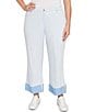 Ruby Rd. Plus Size Relaxed Double Faced Straight Leg Denim Jeans, Color:Bluebell - Image 1