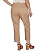 Ruby Rd. Plus Size Relaxed Fringe Hem Pull-On Ankle Denim Pant - Image 2