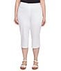 Ruby Rd. Plus Size Relaxed Fringe Hem Pull-On Denim Pants - Image 6
