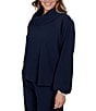 Ruby Rd. Plus Size Ribbed Knit Cowl Neck Long Bubble Sleeve Top - Image 4