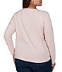 Ruby Rd. Plus Size Santa Baby Intarsia- Knit Crew Neck Long Sleeve Sweater - Image 2