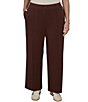 Ruby Rd. Plus Size Scuba Pique Wide Leg Pull-On Pants - Image 5