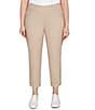 Ruby Rd. Plus Size Silk Tech Straight Leg Pull-On Ankle Pants - Image 5