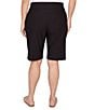 Ruby Rd. Plus Size Silky Tech Bermuda Pull-On Shorts, Color:Black - Image 2