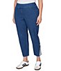 Ruby Rd. Plus Size Slim Leg Pull-On Ankle Jeans - Image 4