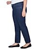Ruby Rd. Plus Size Soft Denim Pull-On Boot-Cut Jeans, Color:Dark Indigo - Image 3