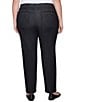 Ruby Rd. Plus Size Soft Denim Pull-On Boot-Cut Jeans, Color:Black - Image 2