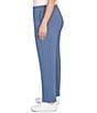 Ruby Rd. Plus Size Soft Heather Knit Pull-On Sweat Pants, Color:Indigo - Image 3