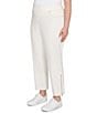 Ruby Rd. Plus Size Soft Stretch Denim Pull-On Ankle Pants, Color:Ivory - Image 4