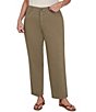 Ruby Rd. Plus Size Soft Stretch Straight Leg Denim Ankle Pants - Image 1