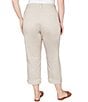 Ruby Rd. Plus Size Soft Stretch Twill Cuffed Hem Girlfriend Pants, Color:Chino - Image 2