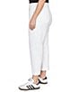 Ruby Rd. Plus Size Straight Rolled Cuff Hem Girlfriend Jeans, Color:White - Image 3