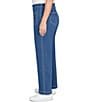 Ruby Rd. Plus Size Stretch Cotton-Blend Patch Pocket Wide Leg Pull-On Jeans, Color:Indigo - Image 3