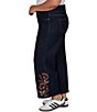 Ruby Rd. Plus Size Stretch Denim Embroidered Hem Pull-On Pants - Image 3
