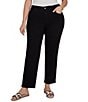 Ruby Rd. Plus Size Stretch Denim Straight Leg Slim Fit Pants - Image 1