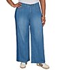 Ruby Rd. Plus Size Stretch Denim Wide Leg Jeans - Image 1