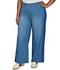 Ruby Rd. Plus Size Stretch Denim Wide Leg Jeans - Image 3