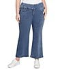 Ruby Rd. Plus Size Stretch Pull-On Ankle Jeans, Color:Light Indigo - Image 1