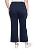 Ruby Rd. Plus Size Stretch Pull-On Ankle Jeans, Color:Dark Indigo - Image 2