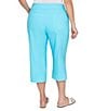 Ruby Rd. Plus Size Stretch Straight Leg Pull-On Capri Pants, Color:Aruba Blue - Image 2