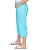 Ruby Rd. Plus Size Stretch Straight Leg Pull-On Capri Pants, Color:Aruba Blue - Image 3