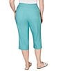 Ruby Rd. Plus Size Stretch Straight Leg Pull-On Capri Pants - Image 2