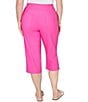 Ruby Rd. Plus Size Stretch Straight Leg Pull-On Capri Pants - Image 2