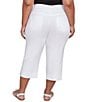 Ruby Rd. Plus Size Stretch Straight Leg Pull-On Capri Pants, Color:White - Image 3