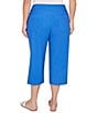 Ruby Rd. Plus Size Stretch Straight Leg Pull-On Capri Pants, Color:Sea Blue - Image 2
