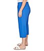 Ruby Rd. Plus Size Stretch Straight Leg Pull-On Capri Pants, Color:Sea Blue - Image 3