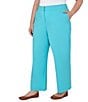 Color:Aruba Multi - Image 4 - Plus Size Elastic Back Waist Straight Leg Pants