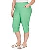 Ruby Rd. Plus Size Tech Clamdigger Pull-On Capri Pants - Image 3