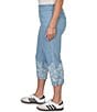 Ruby Rd. Plus Size Tencel™ Relaxed Printed Hem Pull-On Jeans - Image 3