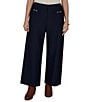 Ruby Rd. Plus Size Textured Pique Knit Heat Set Patch Pocket Ankle Pants - Image 1