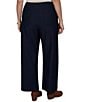 Ruby Rd. Plus Size Textured Pique Knit Heat Set Patch Pocket Ankle Pants - Image 2