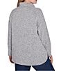 Ruby Rd. Plus Size Ultra-Soft Cowl Neck Long Sleeve Knit Sweater, Color:Gray Heather - Image 2
